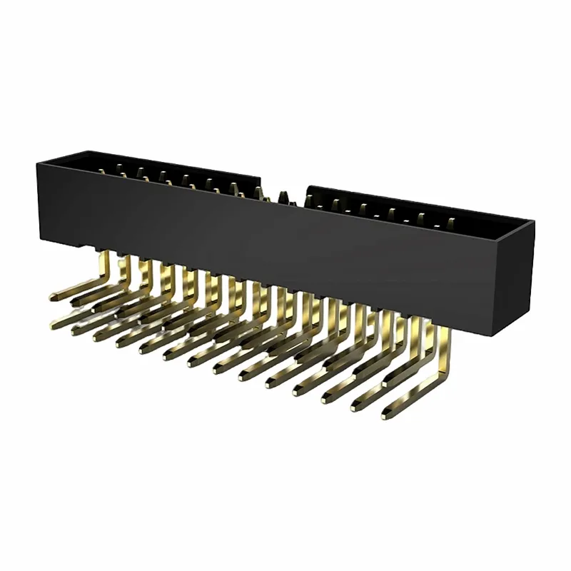 Intestazione in scatola da 1,27 mm a doppia riga angolare destra