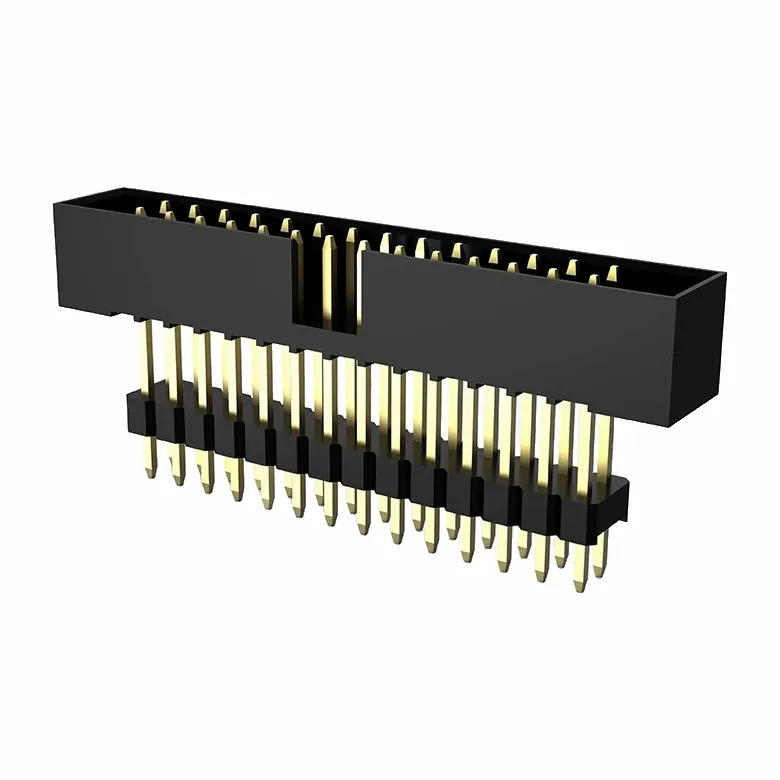 Impilatore dritto a doppia fila con intestazione per scatole da 1,27 mm