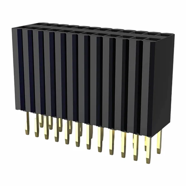 1,27x2,54 mm di intestazione femminile singola dritta