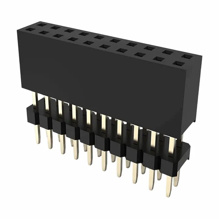 Testa femminile da 2,0 mm a doppia fila dritta altezza personalizzata